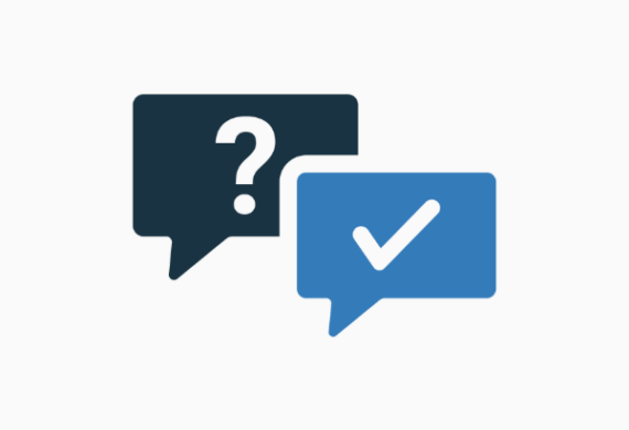 question and answer in bubble clouds